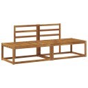  Utendørs End Sofagruppe 2 Stk Naturlig 182,5 x 63 x 73 cm