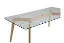 Hudson Sofabord 120 cm - Glass/Natur
