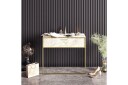 Bascle Sideboard 90 cm - Gull|Hvit