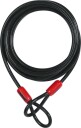Abus, Cobra, Wire, Rustfritt stål, Svart (Ø8mmx200cm) -1stk.