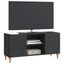  TV skap Svart 102 x 34,5 x 50 cm Konstruert tre