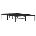 vidaXL Sengeramme i metall svart 120x200 cm 8721012304567