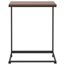 vidaXL Sidebord med hjul svart 55x35x70 cm konstruert tre