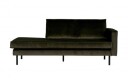 BePureHome Rodeo Daybed Hunter green velur - venstrevendt