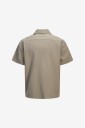Jack & Jones PluSkjorte jjGlobal Waffle Resort Shirt SS Pls   Grå