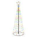 vidaXL Juletre kjegleformet fargerik 108 lysdioder 70x180 cm