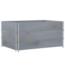 Plantekasse grå 120x80 cm heltre furu