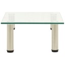 vidaXL TV-benk gjennomsiktig 40x35x17 cm herdet glass