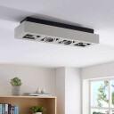 Arcchio Avlang taklampe Vince i hvit, 4 lyskilder