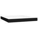 vidaXL Pocket Spring Sengemadrass Medium Svart 160x200x20 cm Stoff