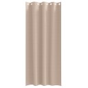  Gardiner med gardiner 2 pcs Gråbrun Polyester