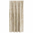  Gardin med gardiner 2 pcs Krem 175 x 140 cm Fløyel