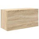 vidaXL Veggskap til baderom sonoma eik 60x25x30 cm konstruert tre