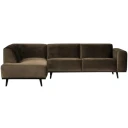 BePureHome Statement Sofa m/venstrevendt sjese - Taupe velur