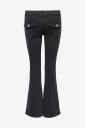 KIDS ONLY   Jeans Kogphoebe Lw Back Poc Flared Dnm Pi   Svart
