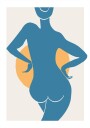 Pictufy Studio Ii Blue Woman Plakat Plakat / 50x70cm