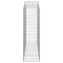 vidaXL Gabionkurv buet 200x50x160/180 cm galvanisert jern