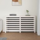 Radiatordeksel hvit 153x19x84 cm heltre furu