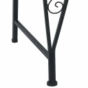 vidaXL Trebens 8  seter Ø 160 x 89 cm steel Svart Rund