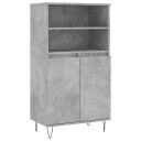 vidaXL Highboard betonggrå 60x36x110 cm konstruert tre