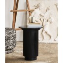 Nordal ERIE rundt sidebord i tre og marmor 6948