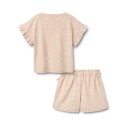 Wheat Set T Shirt & Shorts Ally Pink 140