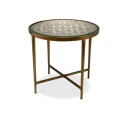 Sorrento Side Table Antique Brass