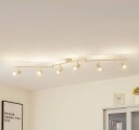 Lindby taklampe Piena beige 6 lyskilder metall 150 cm
