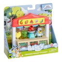 Bluey Mini Lekesett Markedsbod med Figur og Tilbehør - For Barn 3+