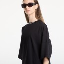T skjorte Palm Angels Classic Logo Over Tee UNISEX Black/ Off White S
