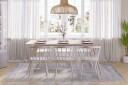 Tyrö Spisegruppe med 6 Tyrö Armstoler   Whitewash/White