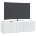  Vegghengt TV skap Hvit 98 x 31 x 30 cm Konstruert tre
