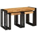  Nesting Tables Set med 3 – Solid Mango Tre
