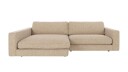Rowico Home Duncan 3 seters sofa med sjeselong V Beige Bobby 2 258 x 150 x 78 cm Beige