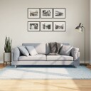 Teppe HUARTE kort luv mykt og vaskbart blå 140x200 cm