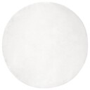  Kunstpels Kanin Teppe Olite Hvit Ø 200 cm Polyester