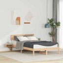  Sengeramme med nattbord Brun 140 x 200 cm Heltre furu