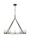 Darlana round black ceiling light