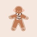Gingerbread Man II Plakat Plakat / 40x40cm