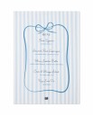 Lexington Home Party Menu Org Cotton Kitchen Towel - Blue - 50X70