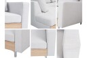 Oberting 3 seters Hjørnesofa   Svart