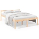 vidaXL Sengeramme heltre furu 140x190 cm
