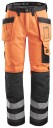 Snickers Workwear 3233 Arbeidsbukse varsel, oransje/svart Varsel, Oransje/Svart, Klær