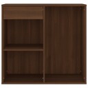 vidaXL Sminkeskap brun eik 80x40x75 cm konstruert tre