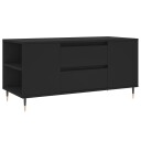 vidaXL Salongbord svart 102x44,5x50 cm konstruert tre