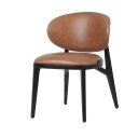 Artwood Prescott spisestol skinn svart