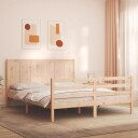 vidaXL Sengeramme med hodegavl 5FT King Size heltre 8720845996819
