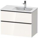 Duravit D-Neo Servantskap m/2 skuffer 810x462 mm Hvit Høyglans Dekor