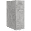 vidaXL Apotekskap betonggrå 20x45,5x60 cm sponplater