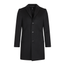 Miles Wool Coat Black M Basic wool coat